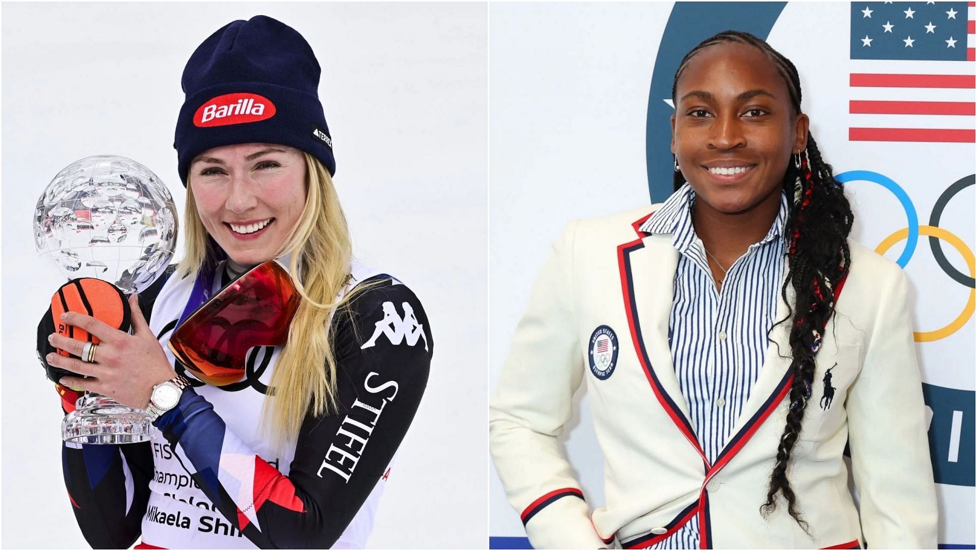 Mikaela Shiffrin congratulates Coco Gauff for being selected as the