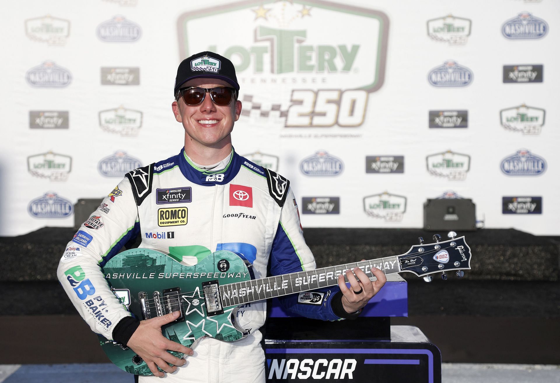 John Hunter Nemechek, driver of the #20 Pye Barker Fire &amp; Safety Toyota