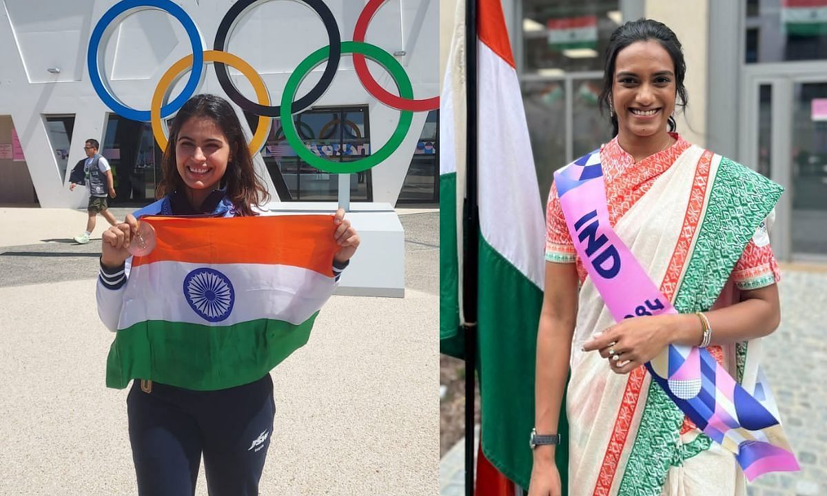 मनु भाकर और पीवी सिंधू (Photo Credit - @realmanubhaker/@Pvsindhu1)