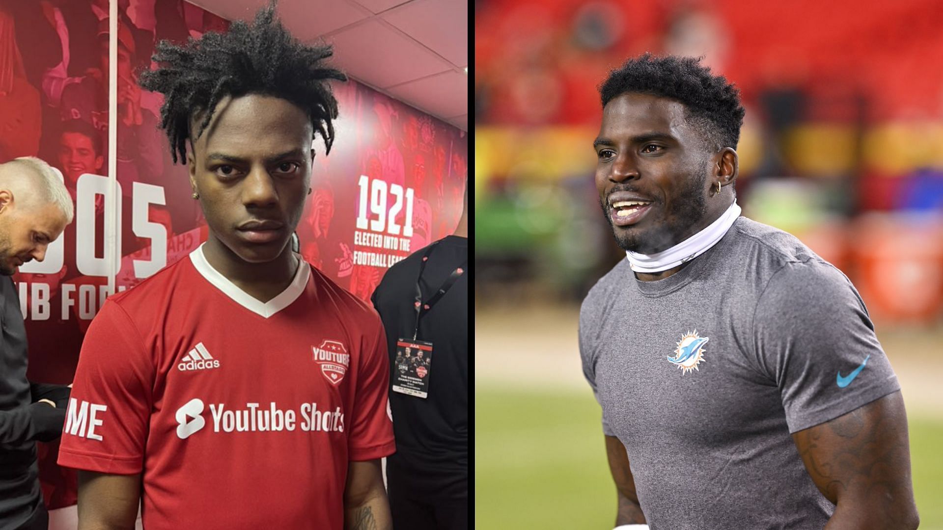 IShowSpeed is to race against Tyreek Hill of the Miami Dolphins (Image via IShowSpeed/X, Tyreek Hill/X)