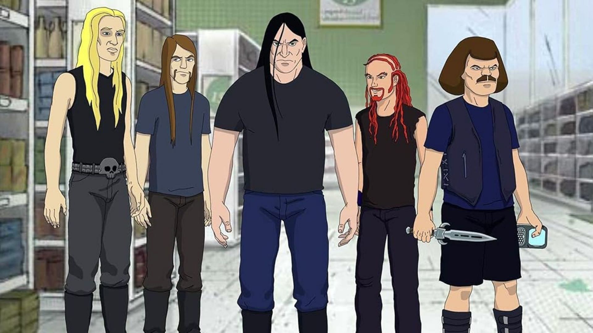 Metal fans wouldn&#039;t want to miss out on this musical animated show (Image via Adult Swim)