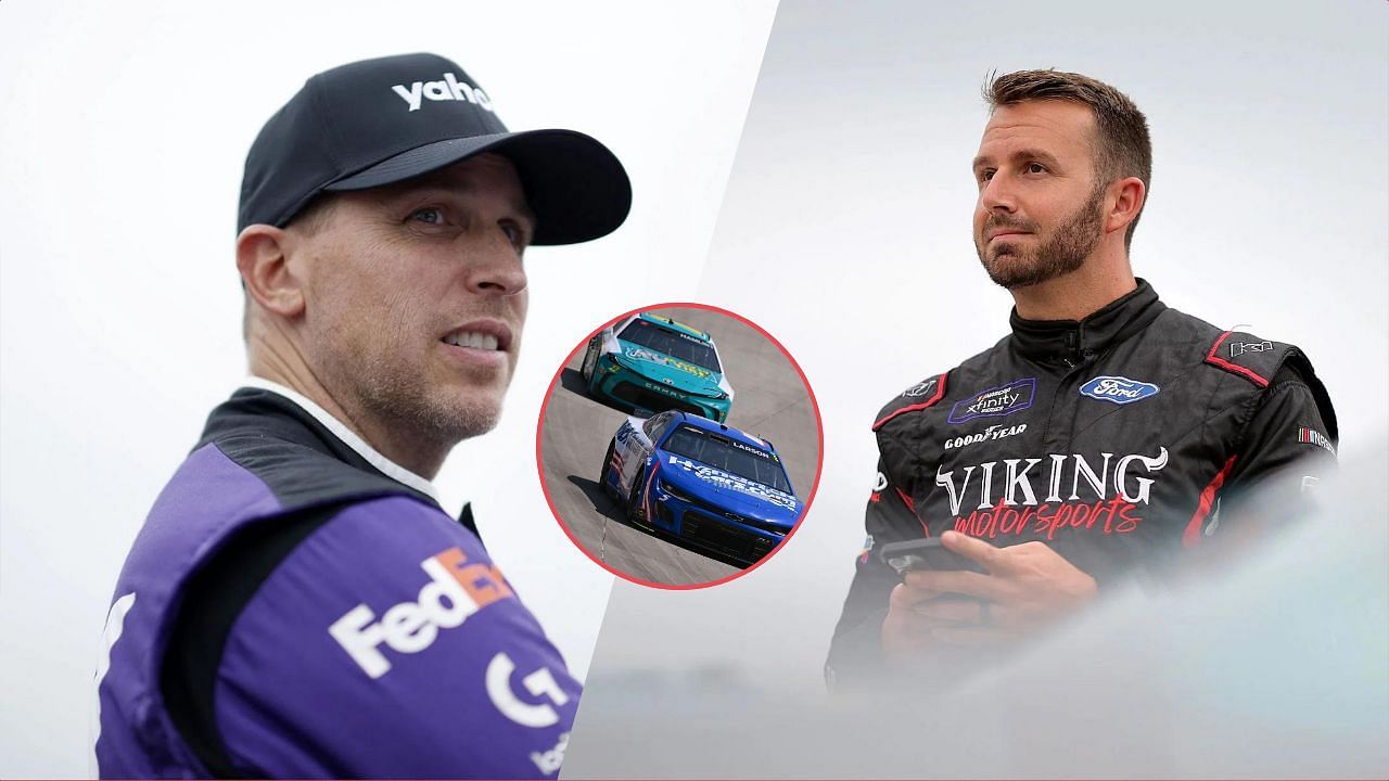 Denny Hamlin (L) and Matt DiBenedetto (R), Getty