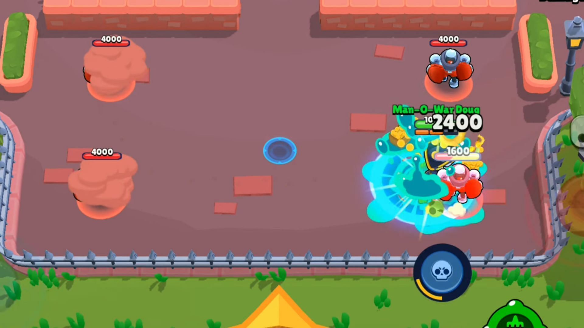 Doug using his main attack (Image via Supercell // YouTube/Leothin)