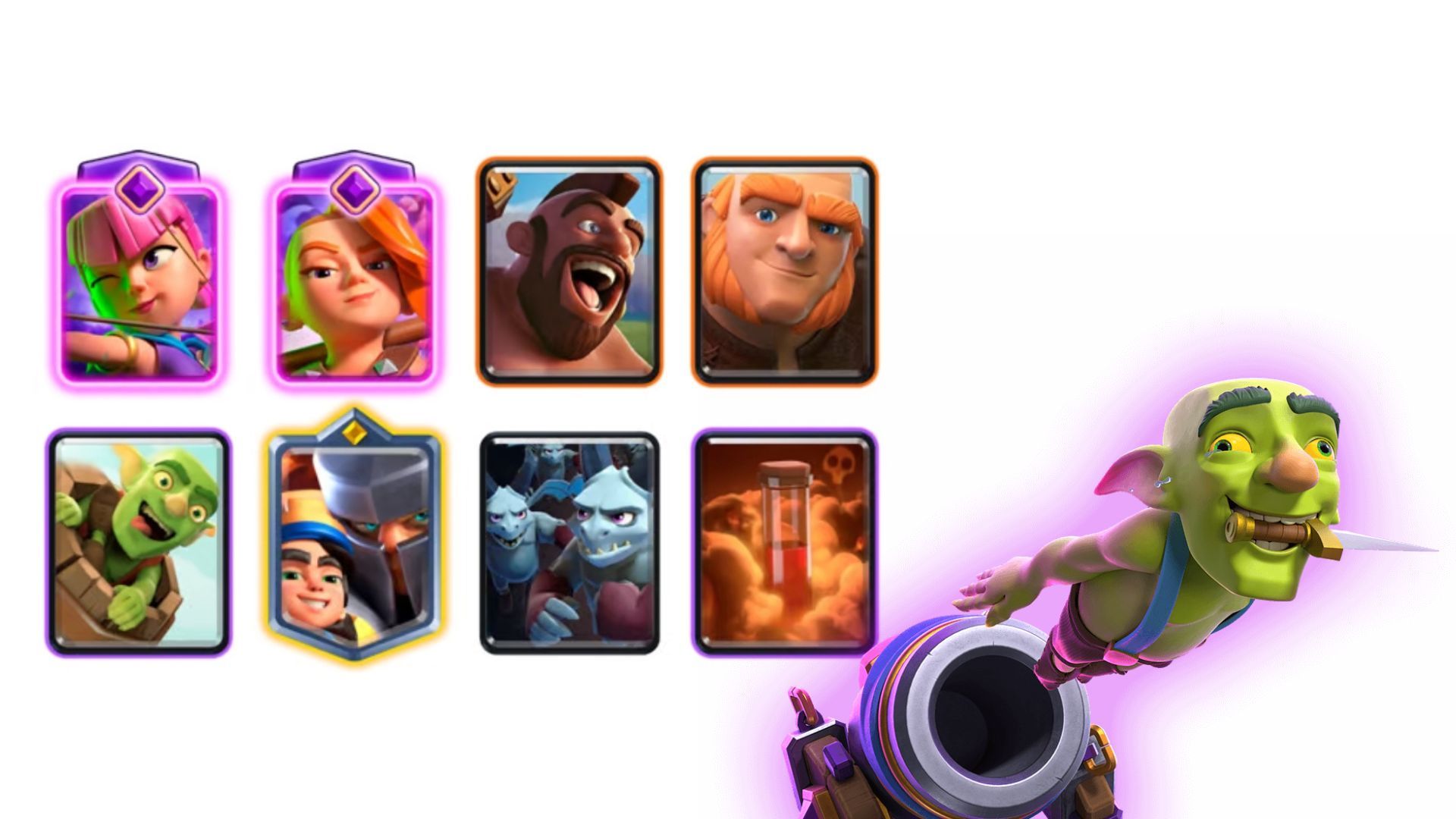 Giant Hog Horde deck in Clash Royale (Image via SuperCell)