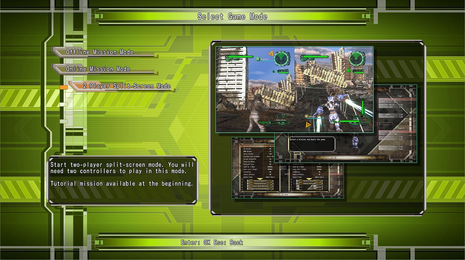 EDF 6 split screen option (Image via D3 Publisher)