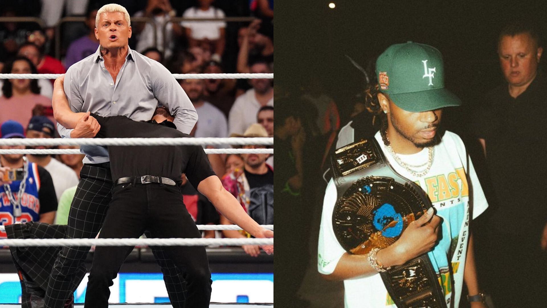 Cody Rhodes (left) and Metro Boomin (right) (Image Credits. WWE.com and Metro Boomin on X)