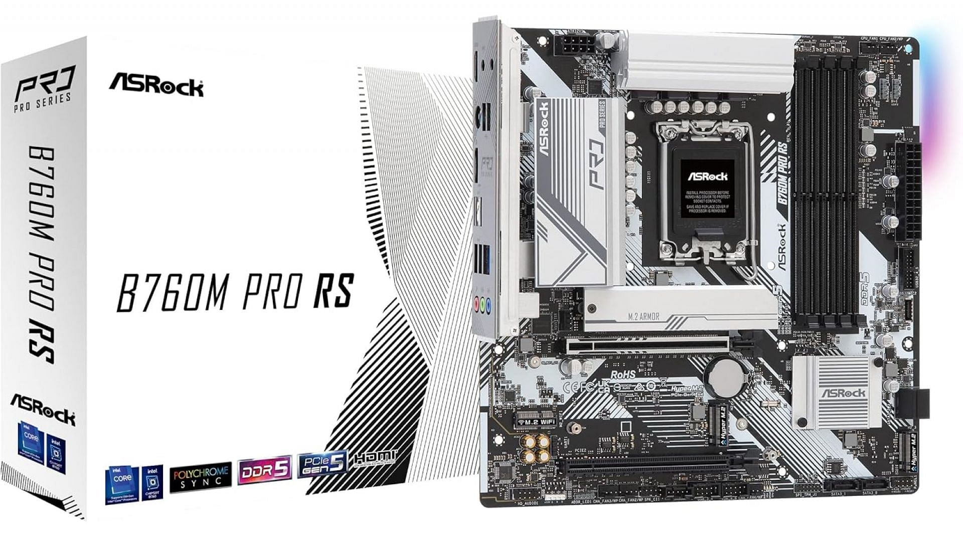 ASRock B760M Pro RS motherboard (Image via ASRock)