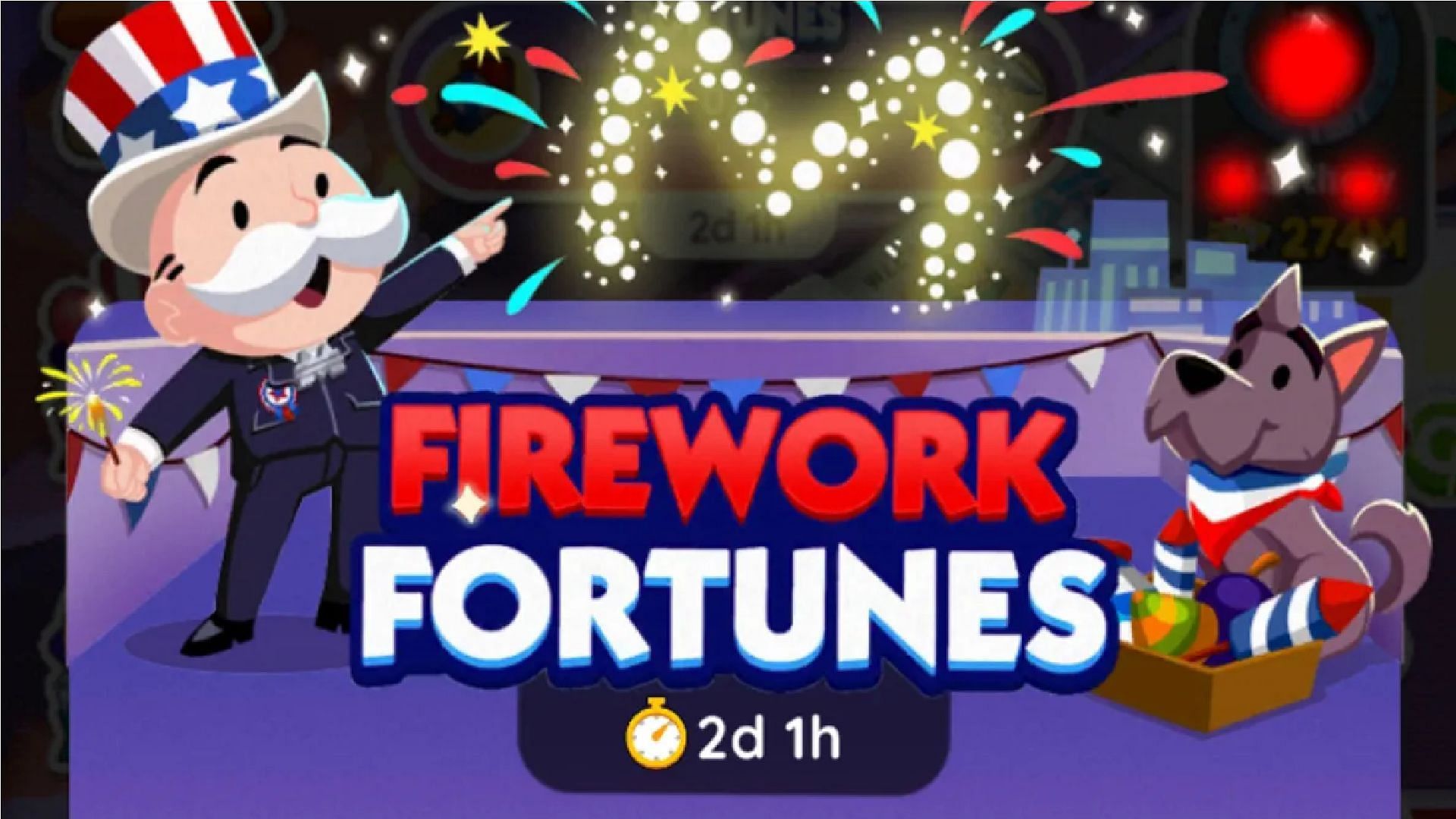 Firework Fortune is the ongoing event in the game (Image via Scopely)