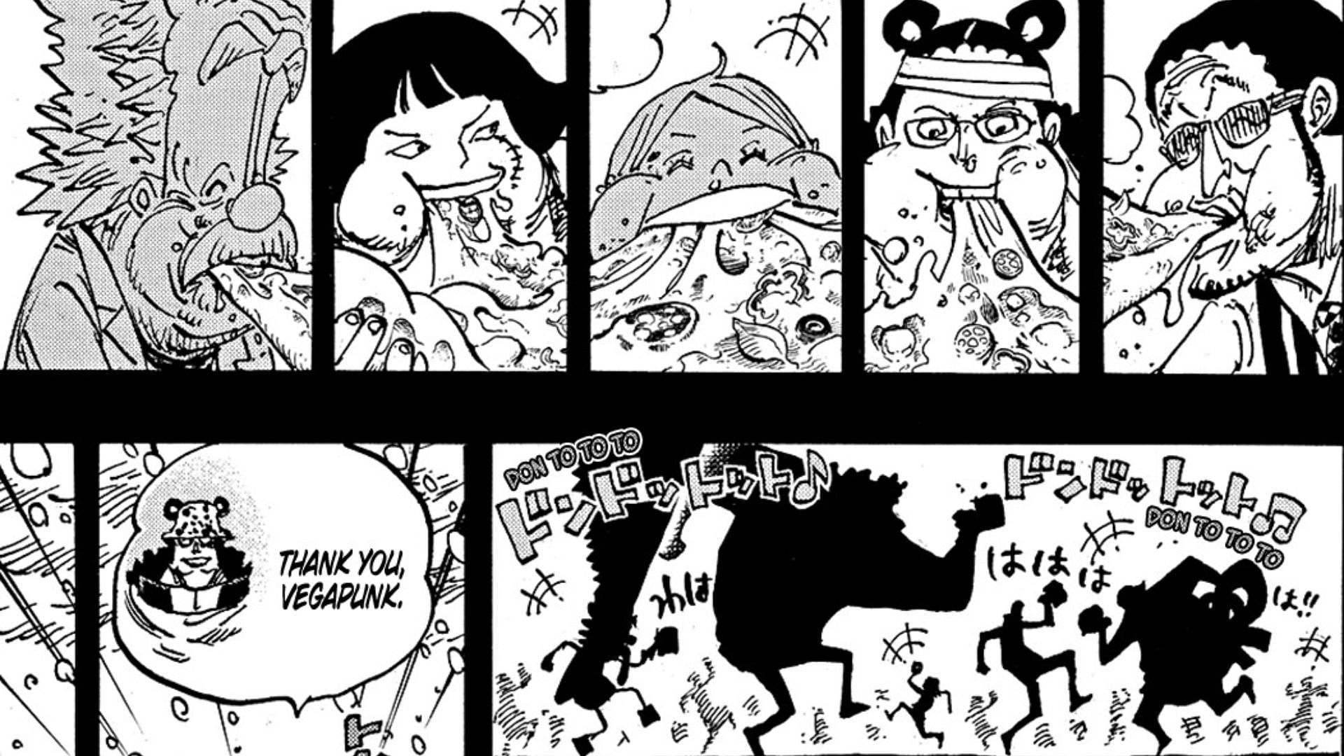 Manga panel shows Kizaru doing the Nika dance (Image via Shueisha)