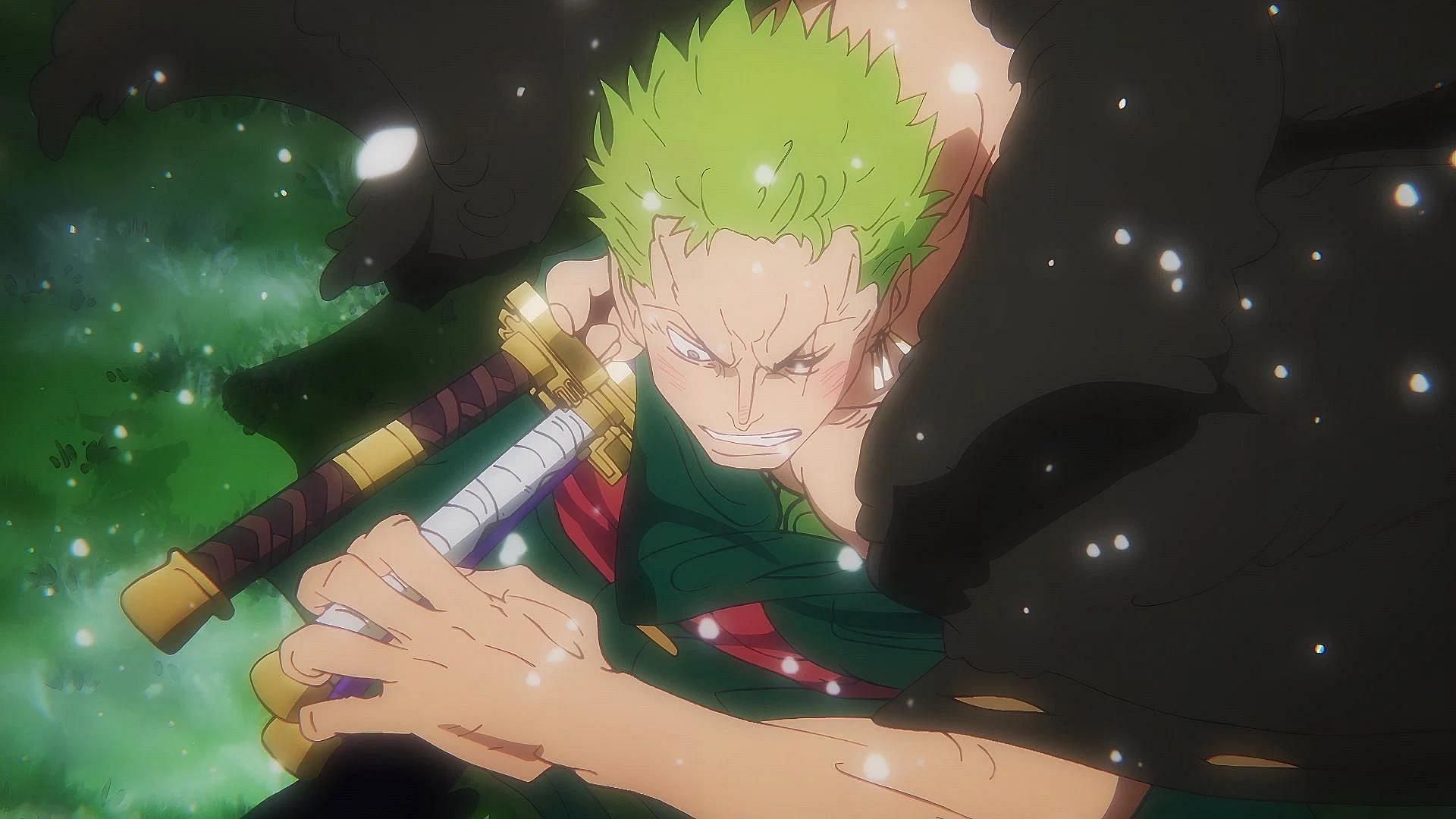 Zoro, as shown in the anime (Image via Toei Animation)