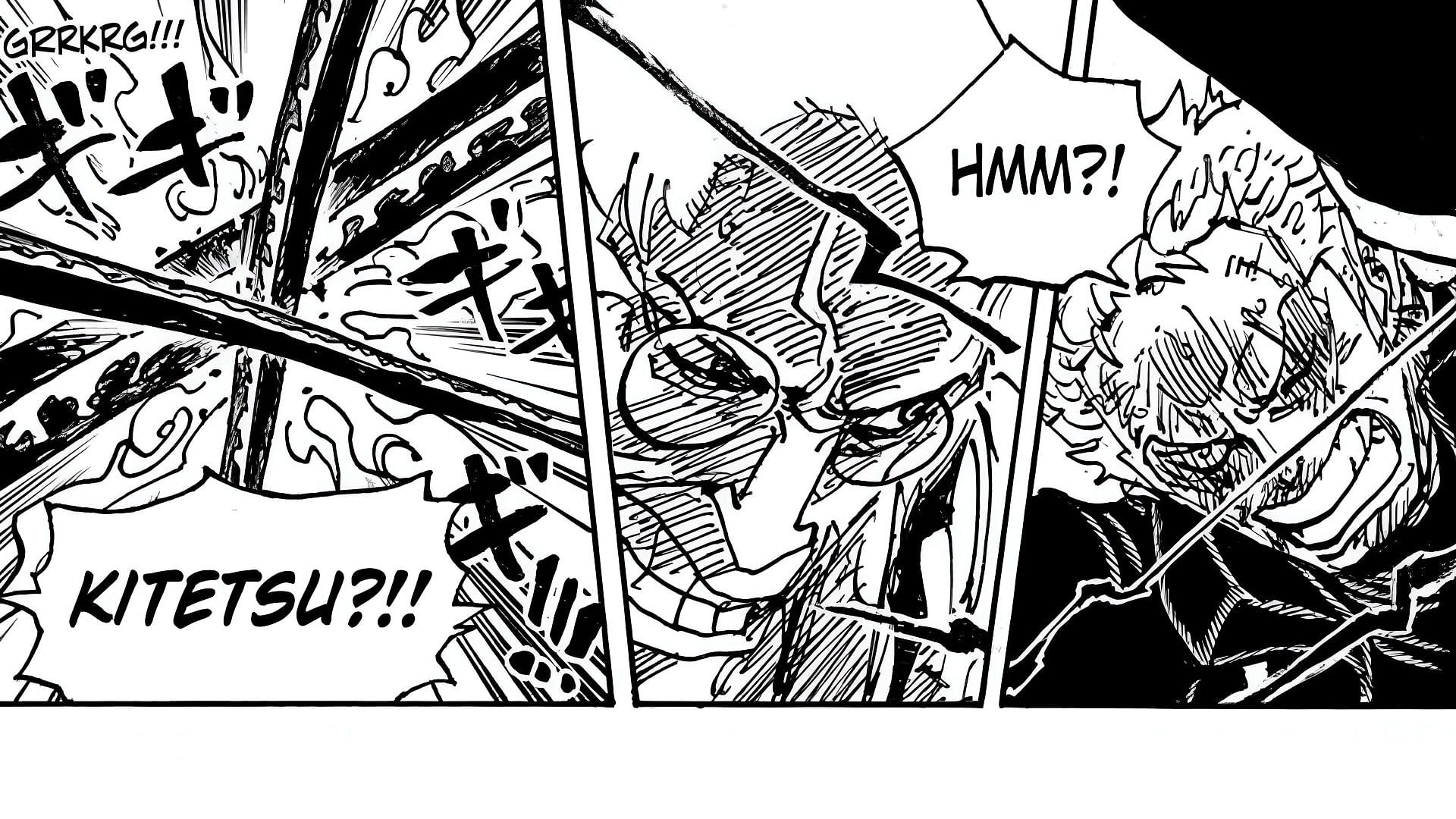 Zoro vs. Nusjuro as seen in the manga (Image via Shueisha)