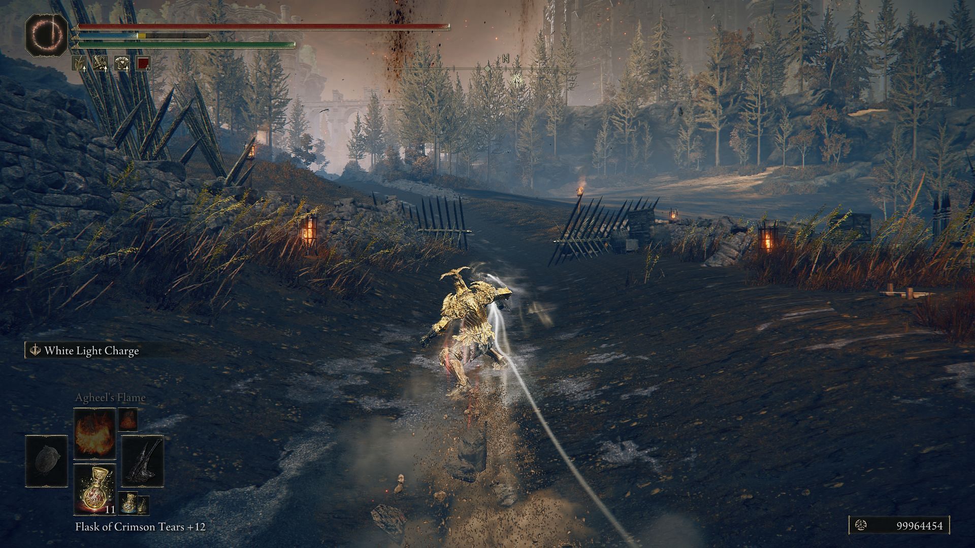 The White Light Charge Ash of War in action (Image via FromSoftware)