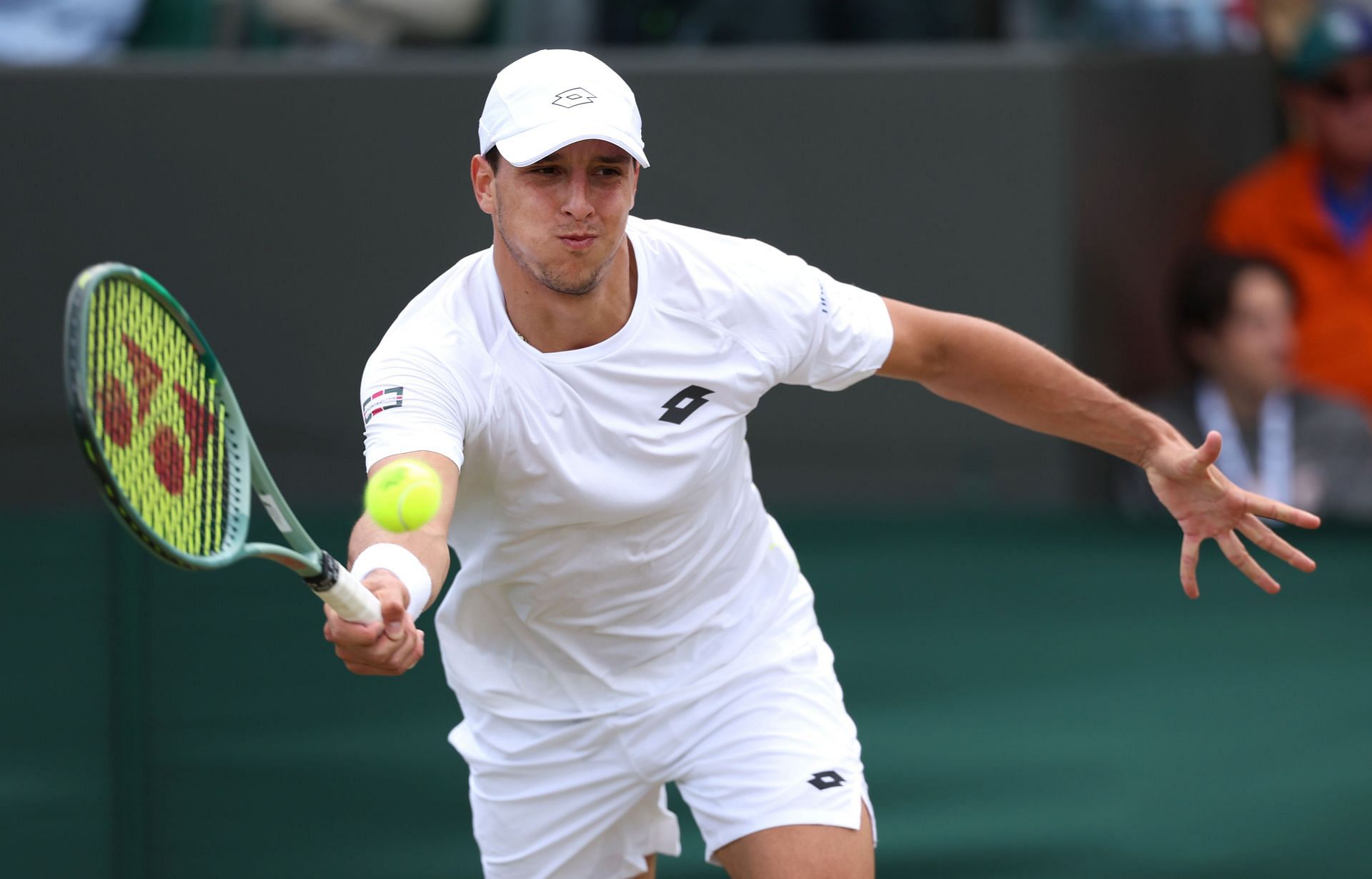 Luciano Darderi at Wimbledon 2024. (Photo: Getty)