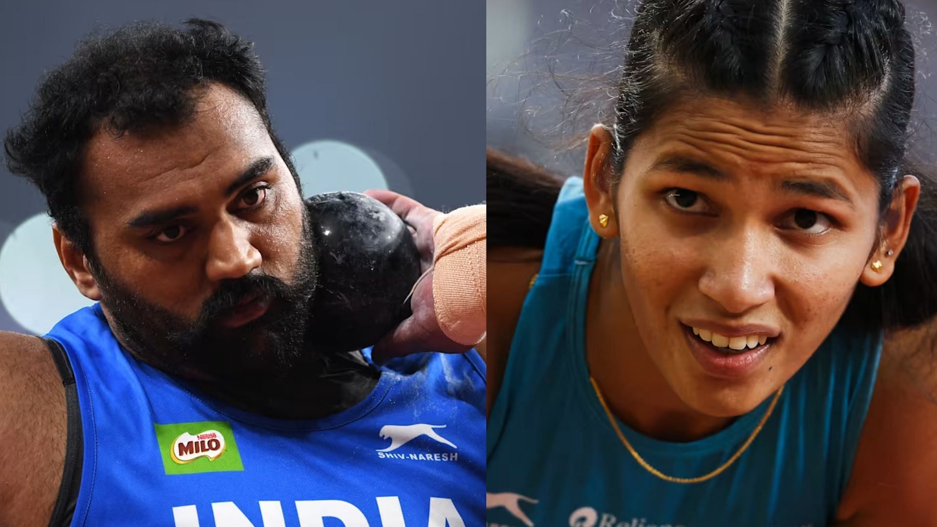 Tajinderpal and Jyothi Yarraji are among nine Indian athletes to qualify for Paris 2024 Olympics via rankings (Image Credits: Getty)