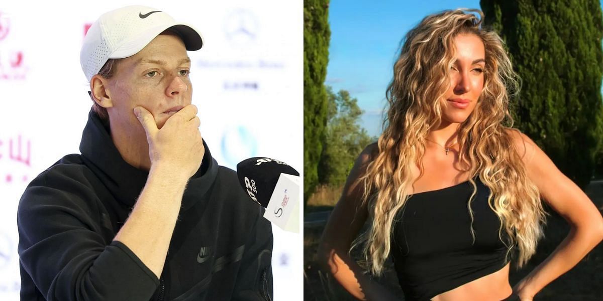 Jannik Sinner (L), Maria Braccini (R) (Image Source: Getty, Instagram/ @mariabraccini)