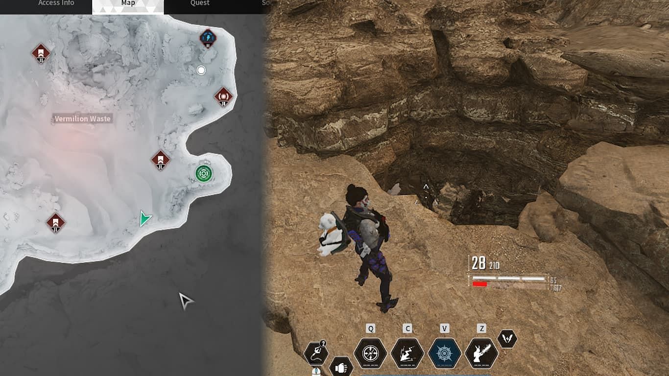 Encrypted Vault location for Mixed Energy Residue (Image via Nexon)