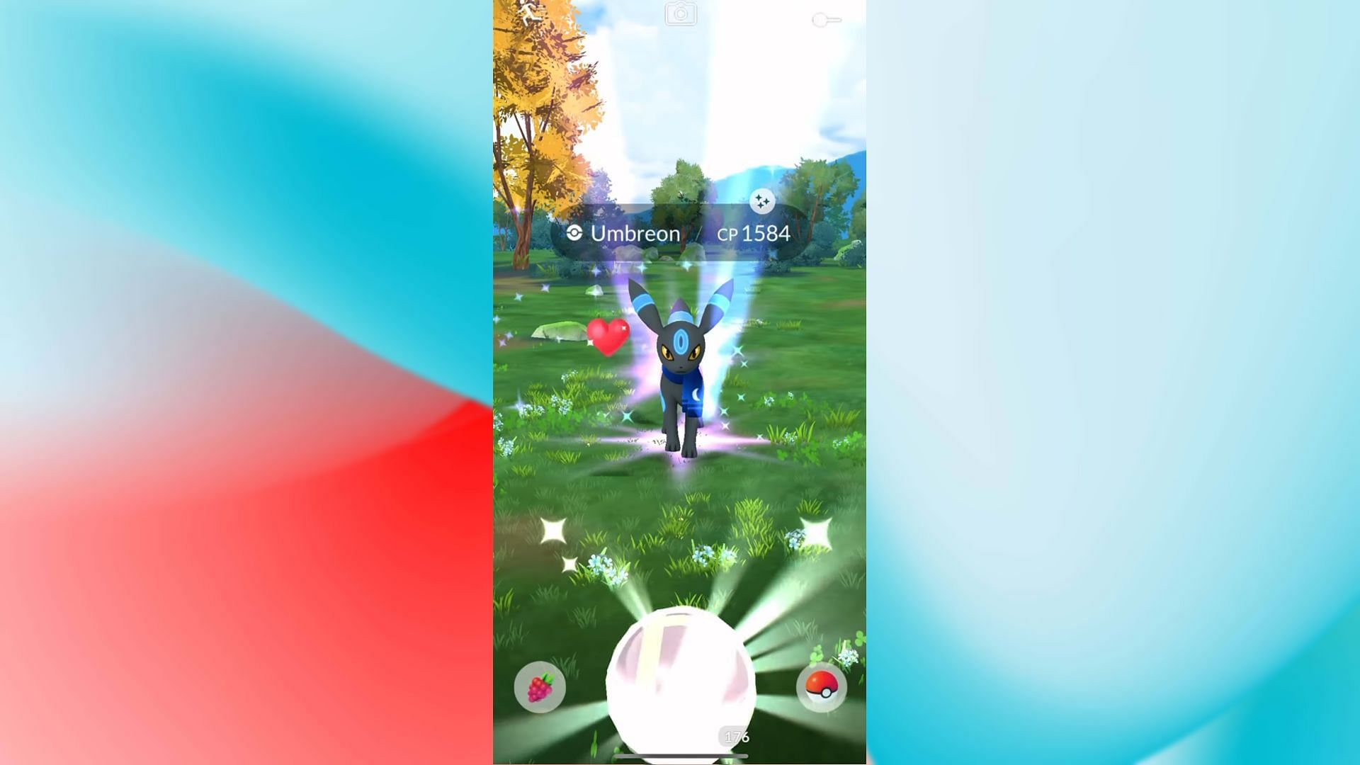 shiny night scarf umbreon in pokemon go