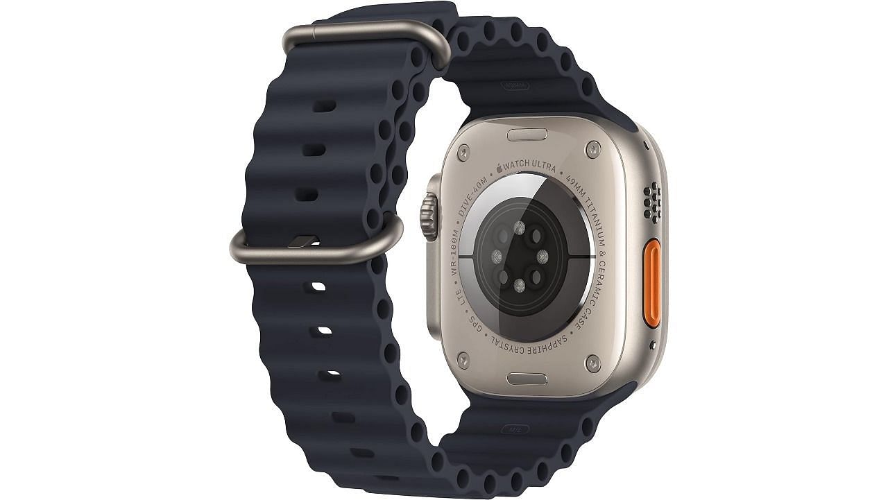 The Apple Watch Ultra&#039;s hardware (Image via Apple)