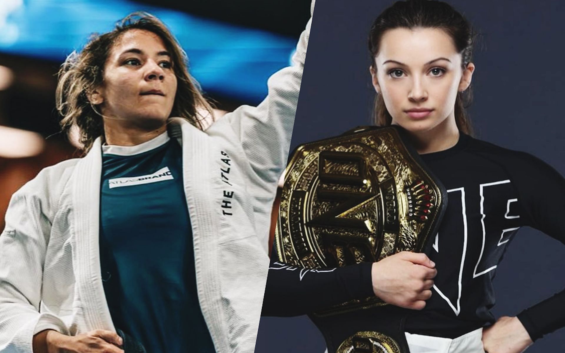 Atomweight submission grappling contender Mayssa Bastos (left) is not underestimating Danielle Kelly (right) in their world title fight.