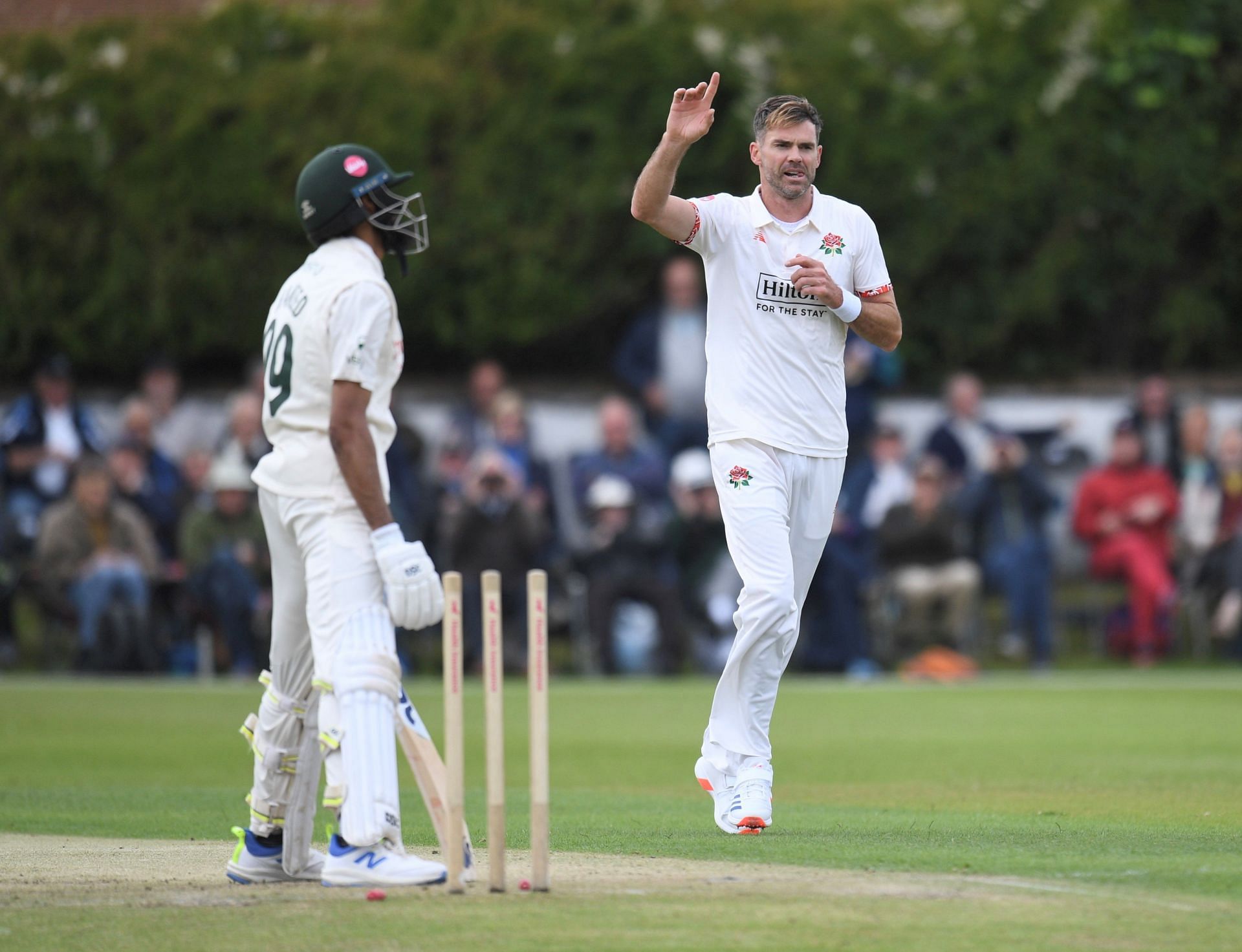 James Anderson in action (Image Credits: Lancashire Cricket Twitter)