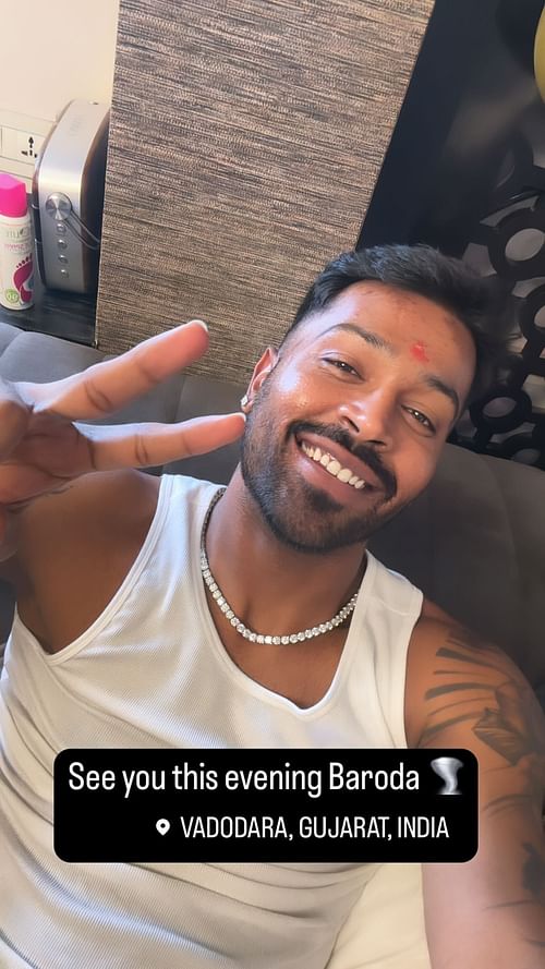 Hardik Pandya. (Image Credit: Hardik Pandya Instagram)