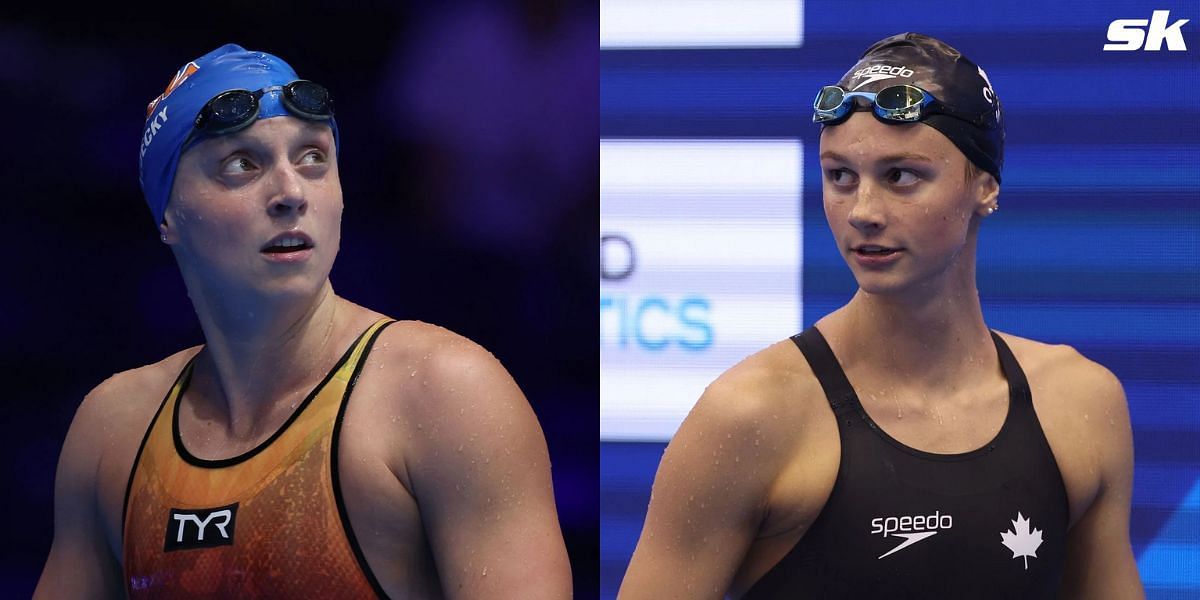 Katie Ledecky and Summer McIntosh will lock horns in the 400m freestyle event at the 2024 Paris Olympics. (Both images by Getty)