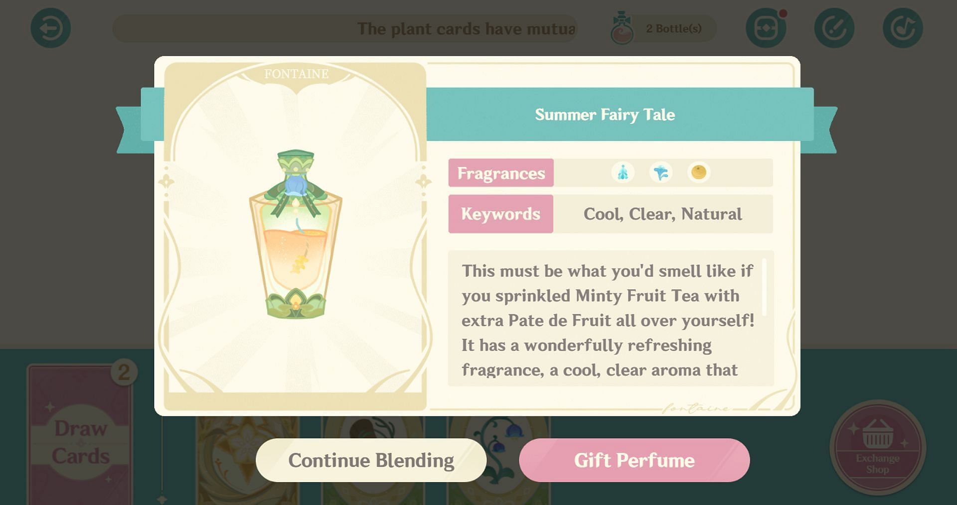 Summer Fairy Tale perfume (Image via HoYoverse)