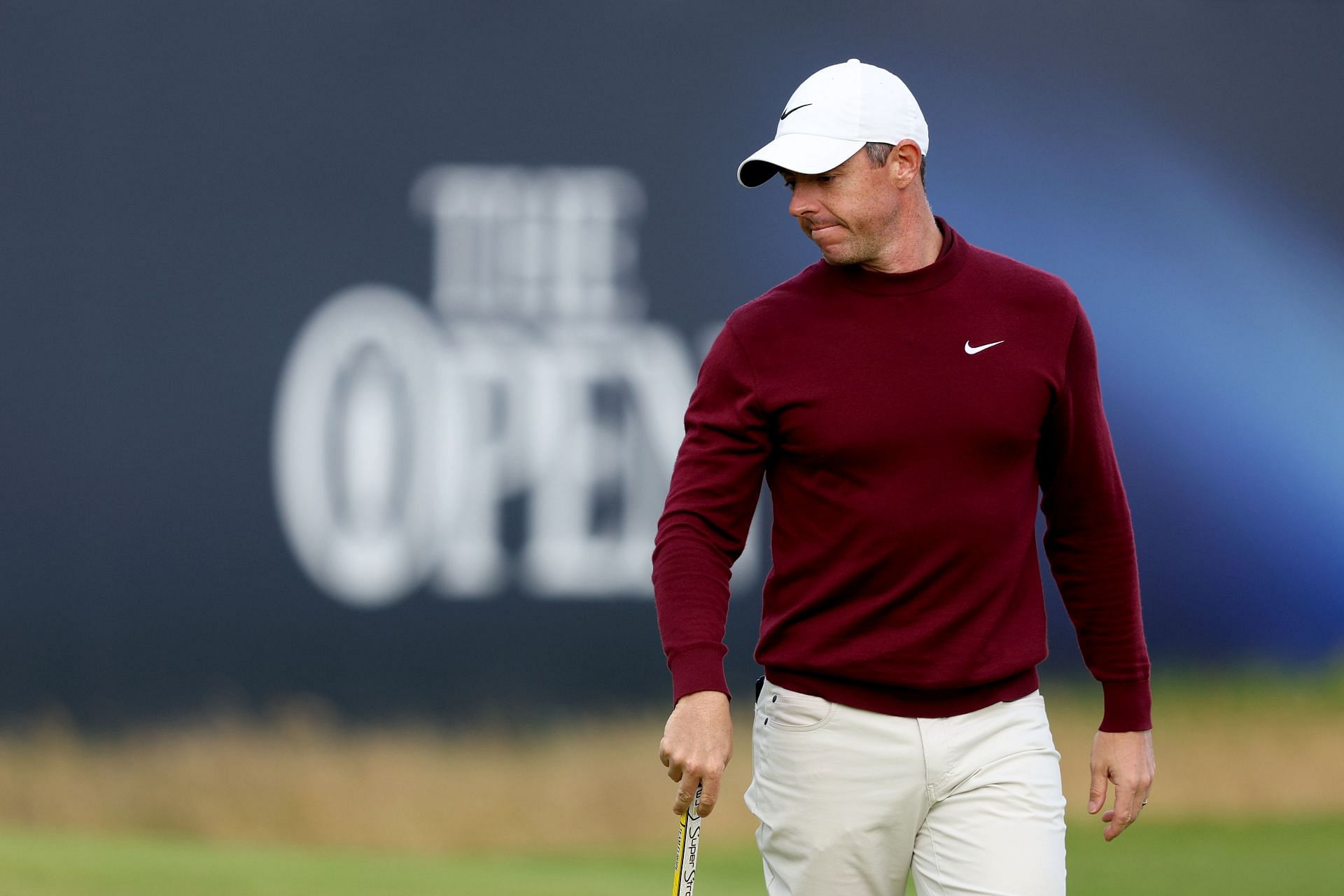 Rory McIlroy was disappointed after missing the cut at the 152nd Open at the Royal Troon Golf Club. Image via Getty Images