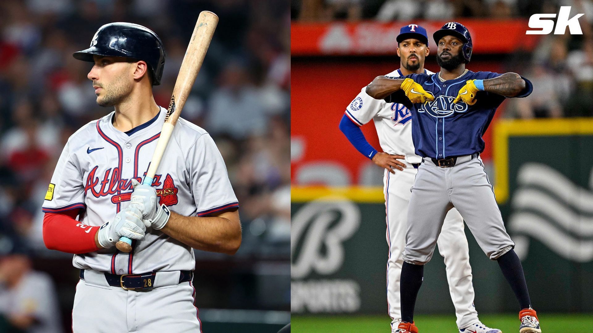 Matt Olson and Randy Arozarena are two buy-low targets in fantasy baseball leagues right now (Photo Source: IMAGN)