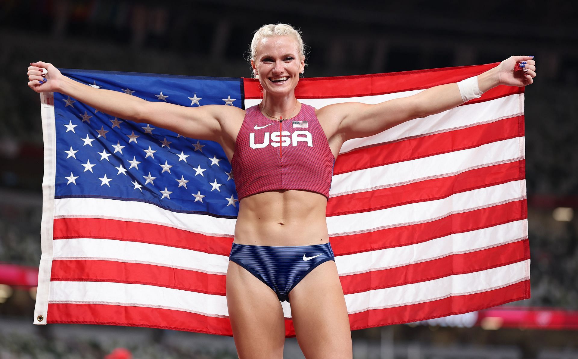 Katie Moon, the defending Olympic champion in pole vault - Getty Images