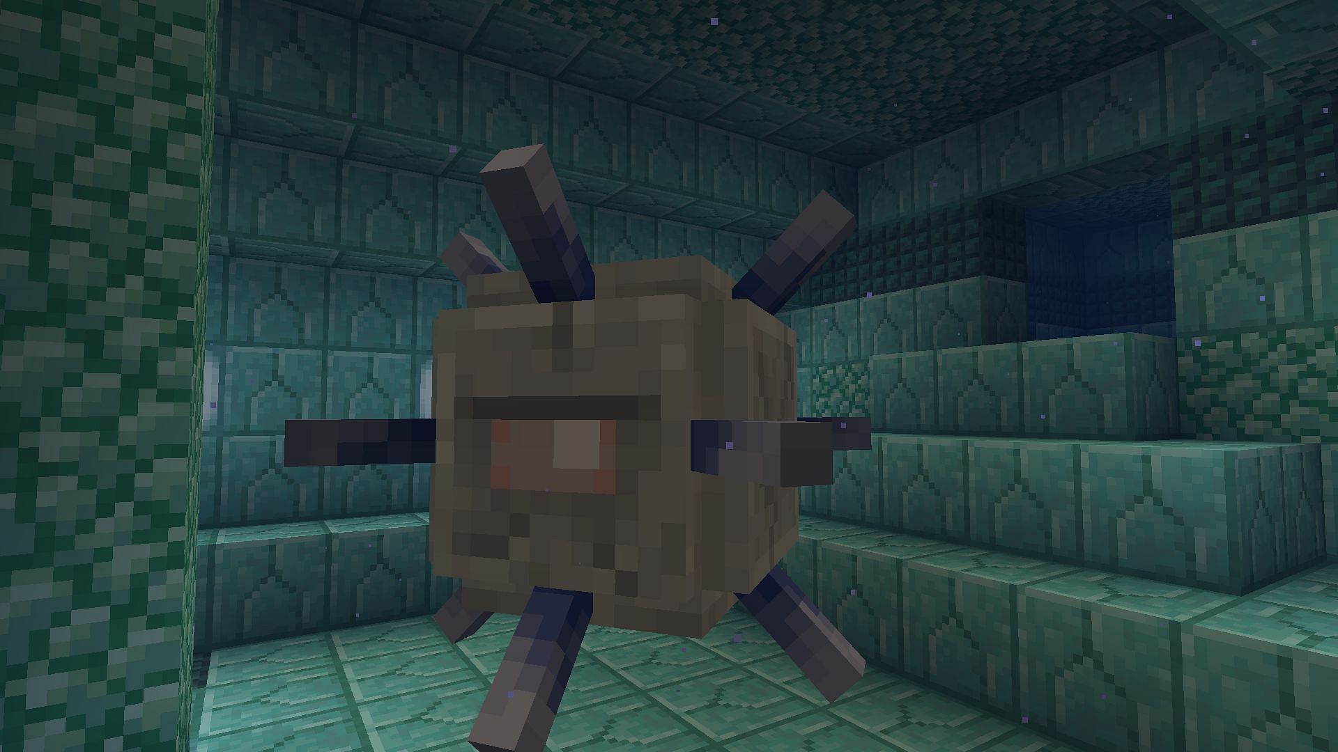 Impaling makes battling aquatic (and wet) mobs much easier in Minecraft. (Image via Mojang)