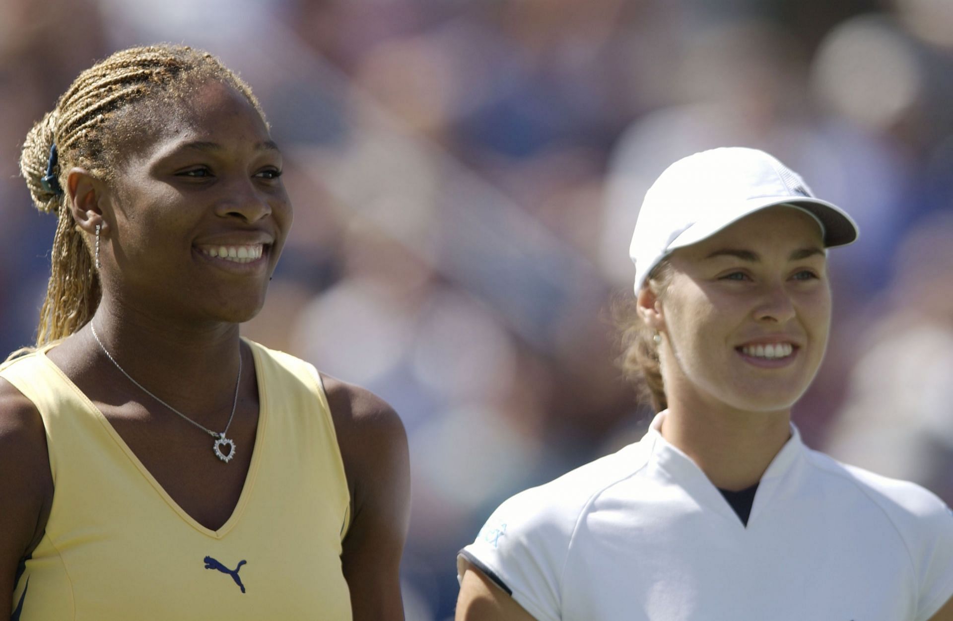 Serena Williams and Martina Hingis. (Source: GETTY)