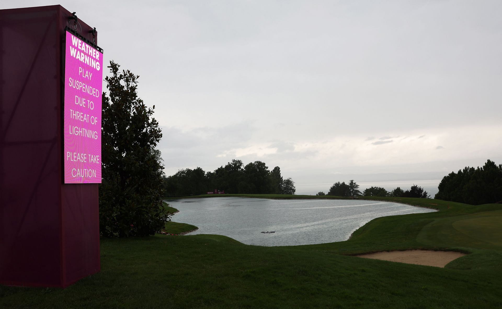 2025 Amundi Evian Championship weather update When will play resume on