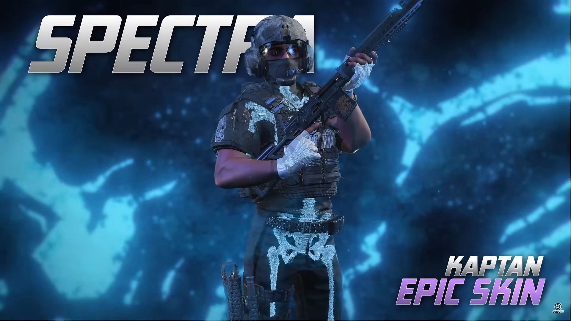 Sepctra Kaptan Skin is a unique addition in the XDefiant Season 1 Battle Pass (Image via YouTube/@Ubisoft)