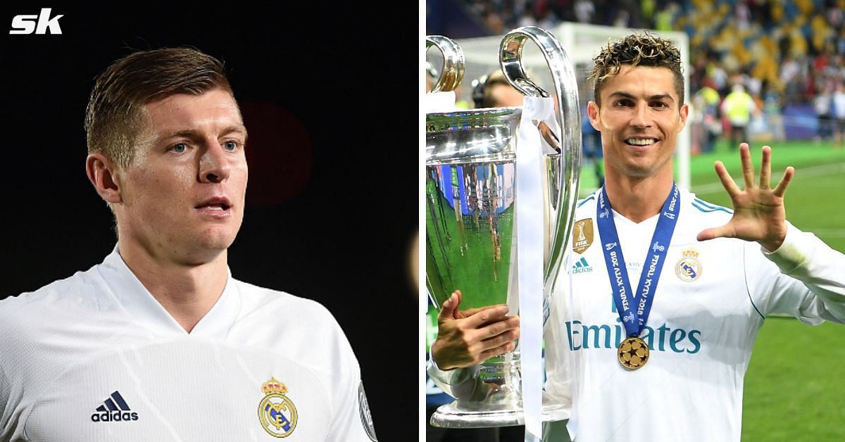 Toni Kroos (left) and Cristiano Ronaldo