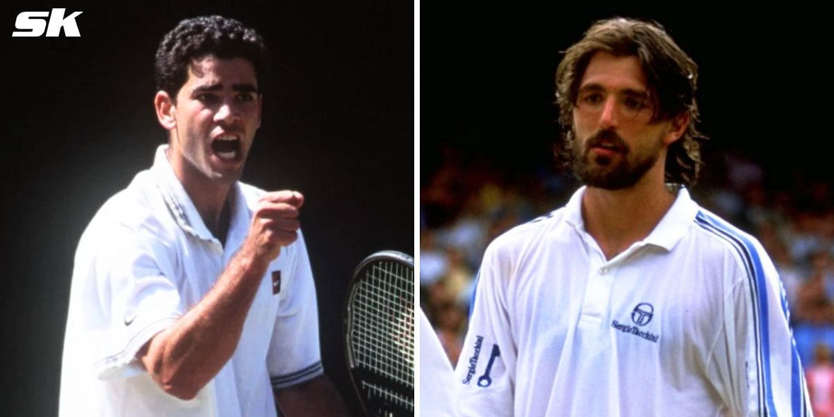 Pete Sampras (L) and Goran Ivanisevic (R) (Source: Getty)