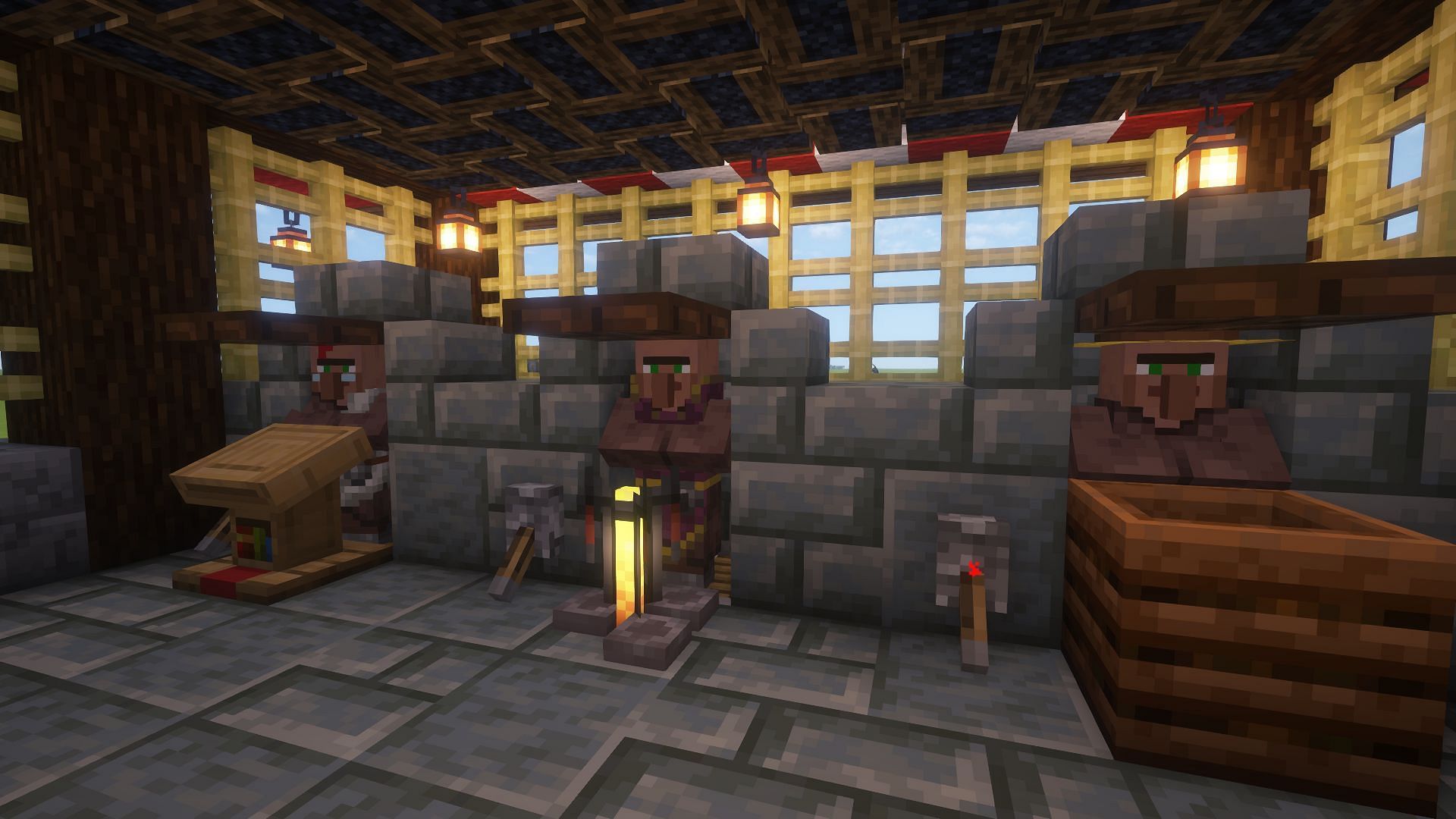 Villager trading is recommended over enchanting table RNG (Image via Mojang)