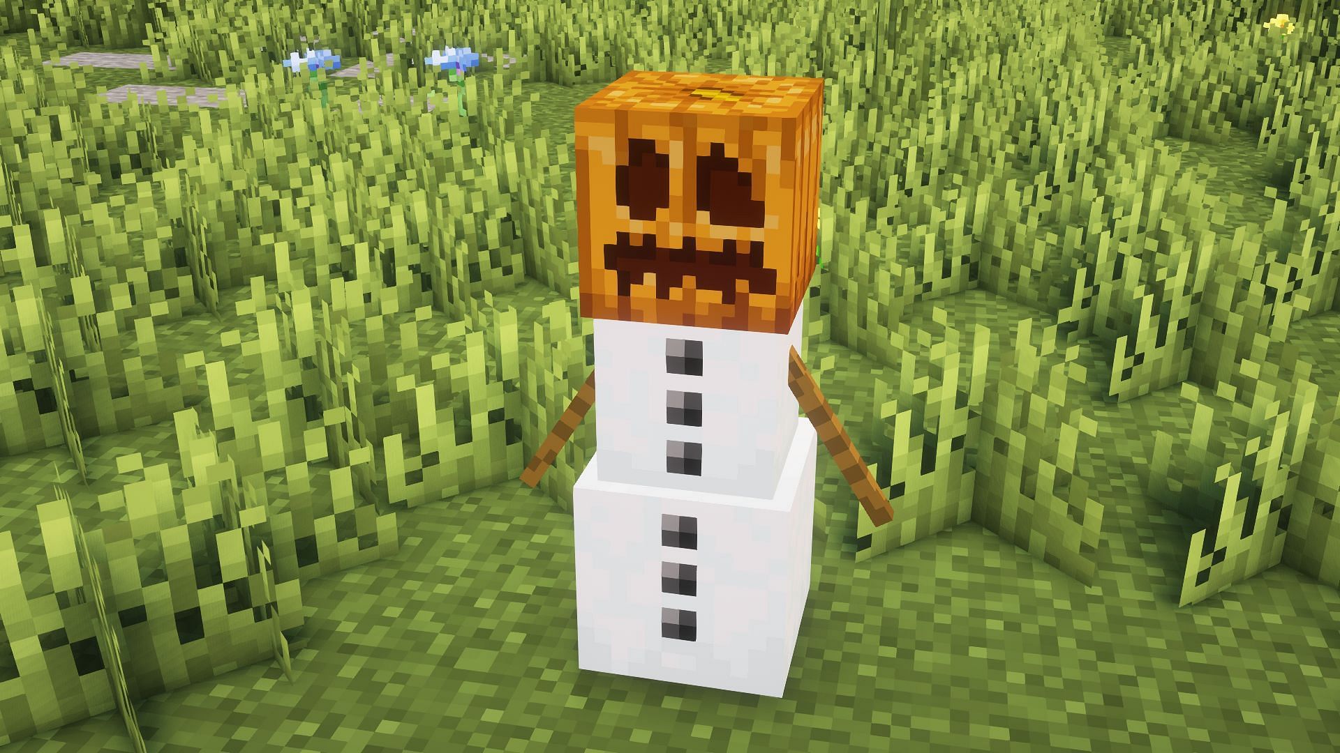 Snow golems are surprisingly important in Minecraft pacifist runs (Image via Mojang)