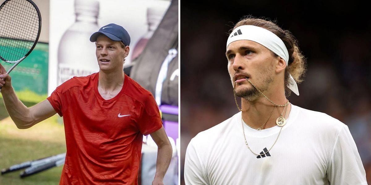 Jannik Sinner (L) Alexander Zverev (R). (Source: GETTY)