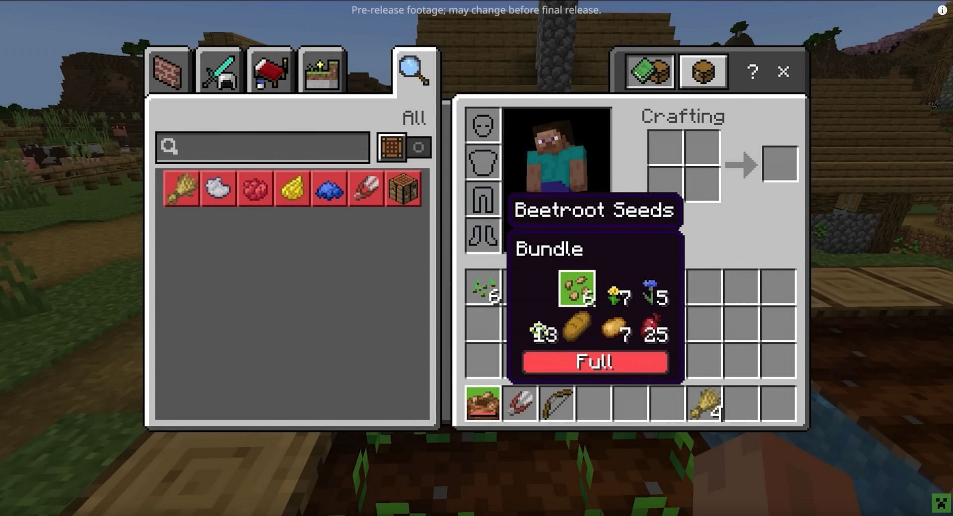 Bundles can be used to store different items in Minecraft (Image via Mojang Studios)