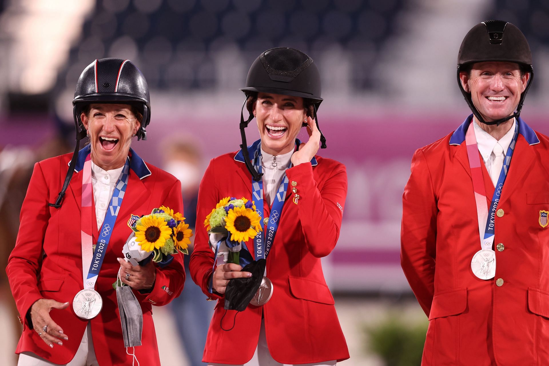 Equestrian - Olympics: Jessica Springsteen (Middle)