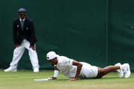 Christopher Eubanks lost in the opening round at the 2024 Wimbledon,