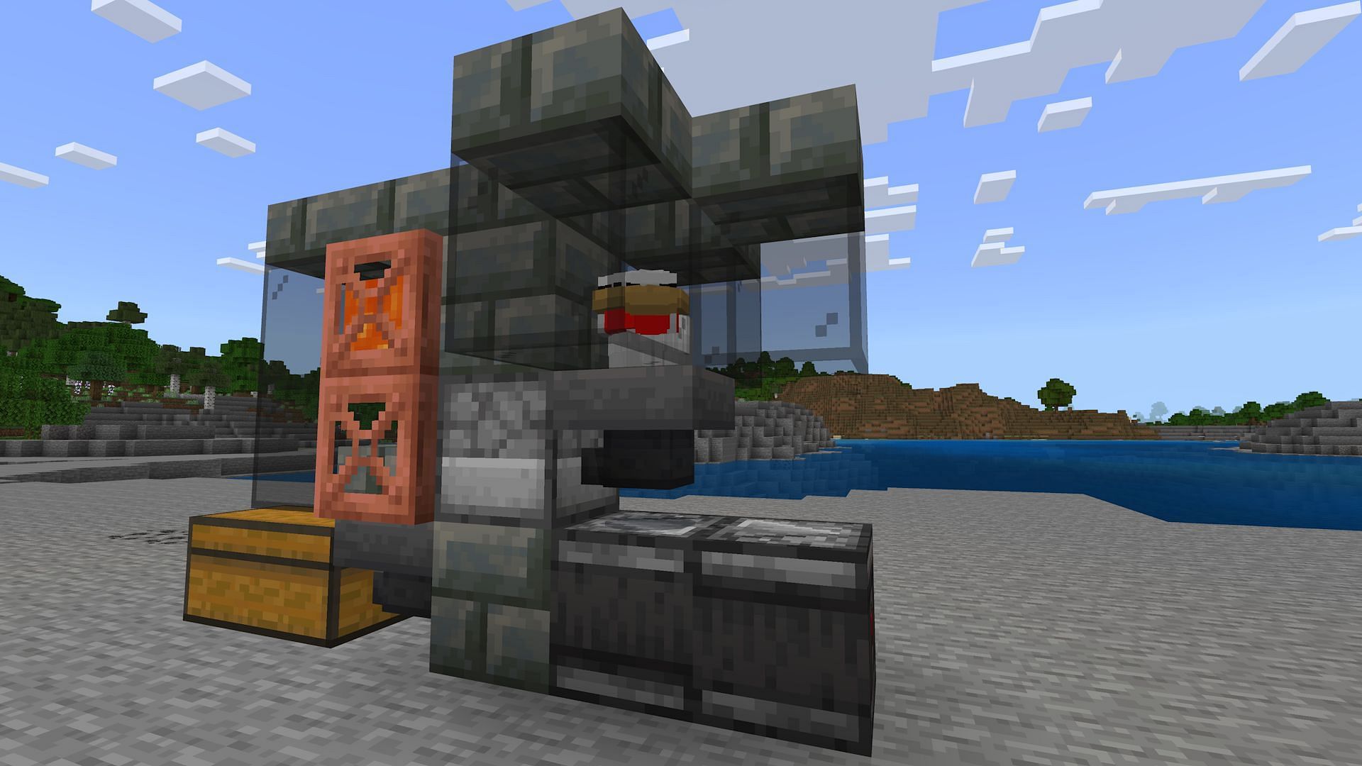 Chickens added to the farm (Image via Mojang Studios)