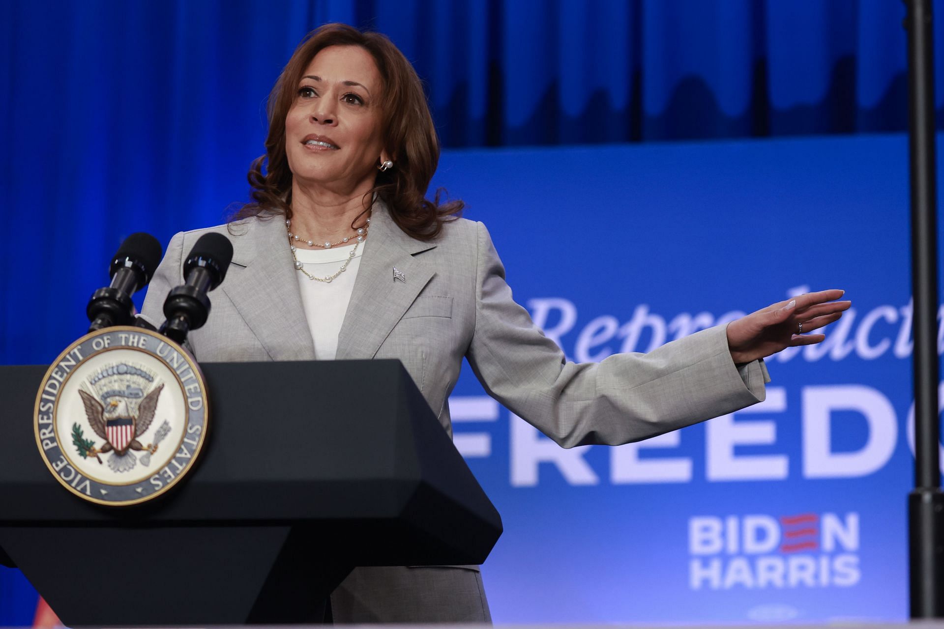 VP Harris Campaigns In Florida As State