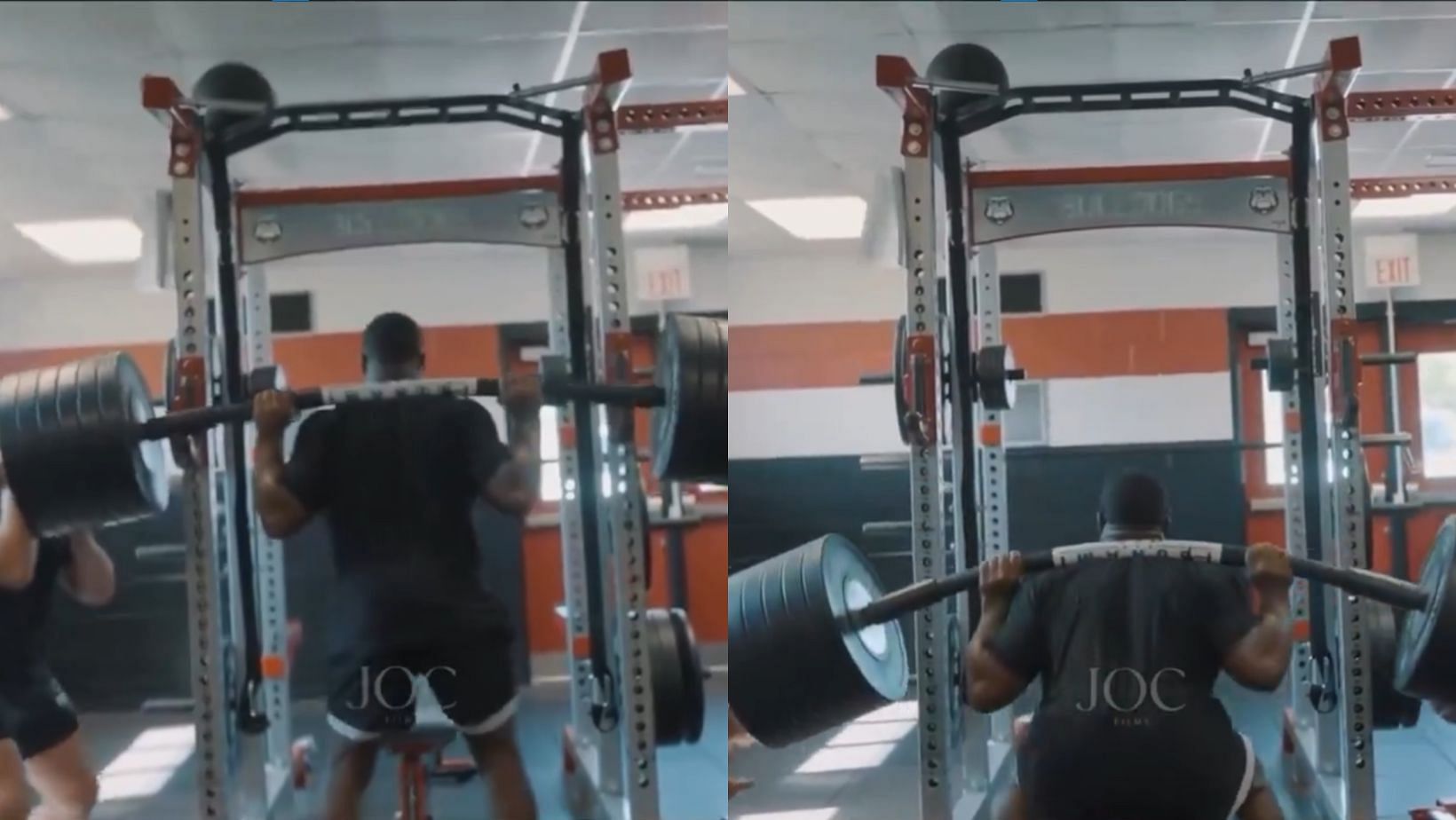Nick Chubb is already squatting 540+ pounds again (Images: @Browns)