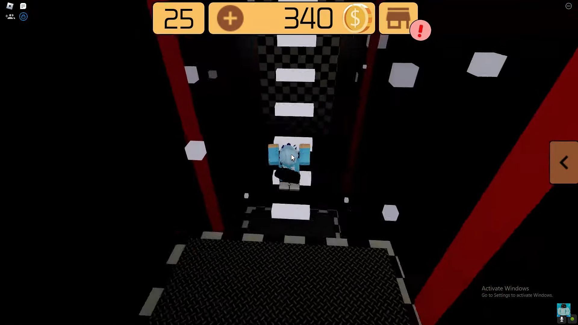 Approaching Room 25 (Image via Roblox || ItzVexo on YouTube)