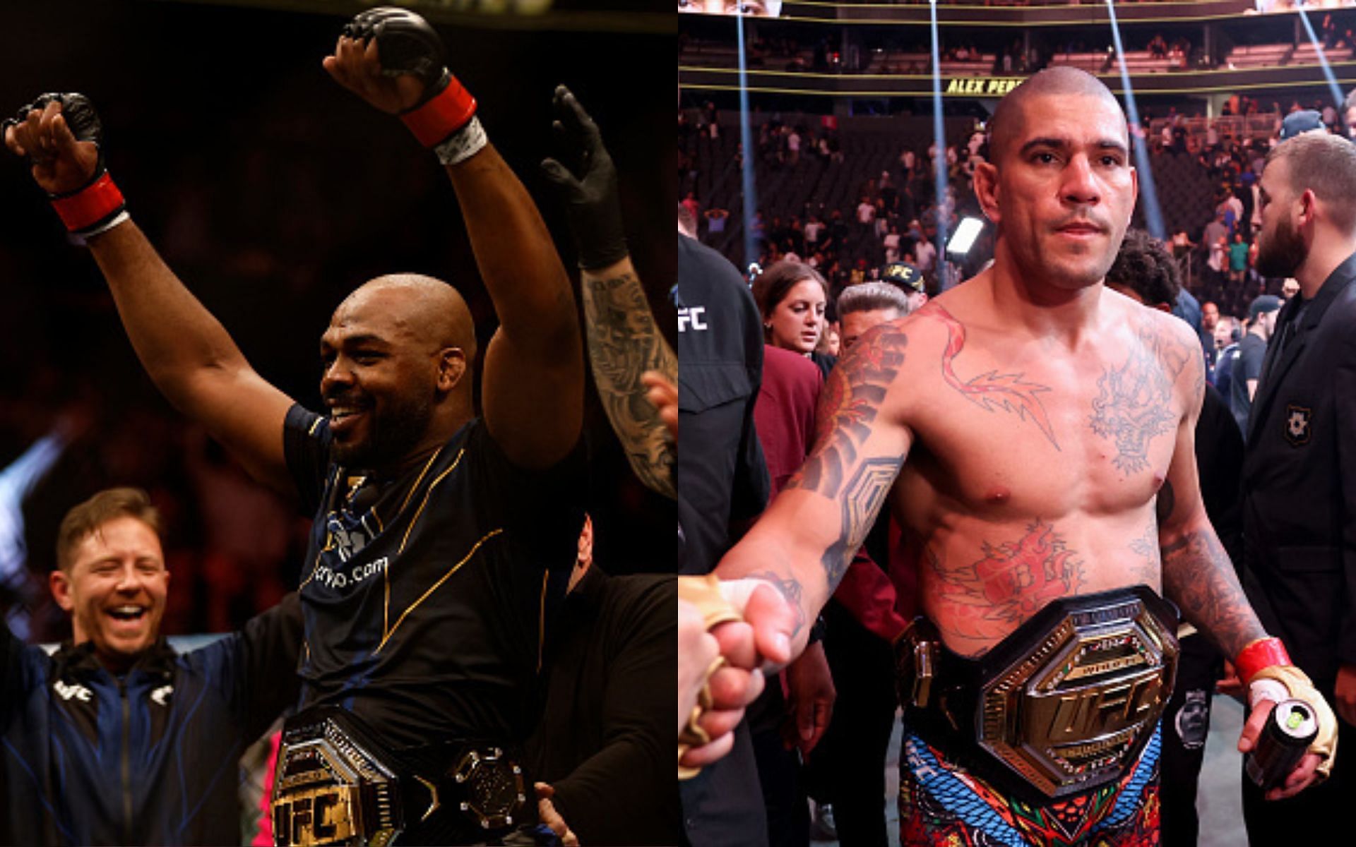 Alex Pereira (right) opens as underdog against Jon Jones (left) and others [Image credits: Getty Images]