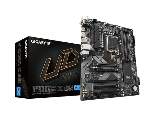 The Gigabyte B760 DS3H AC DDR4 is a budget gaming motherboard for the 14600K (Image via Amazon)