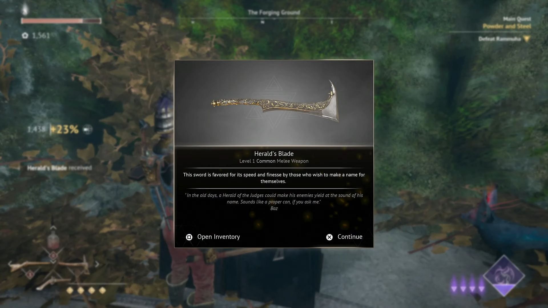 The Herald&#039;s Blade is excellent for soulslike veterans (Image via Kepler Interactive || YouTube/Trophygamers)