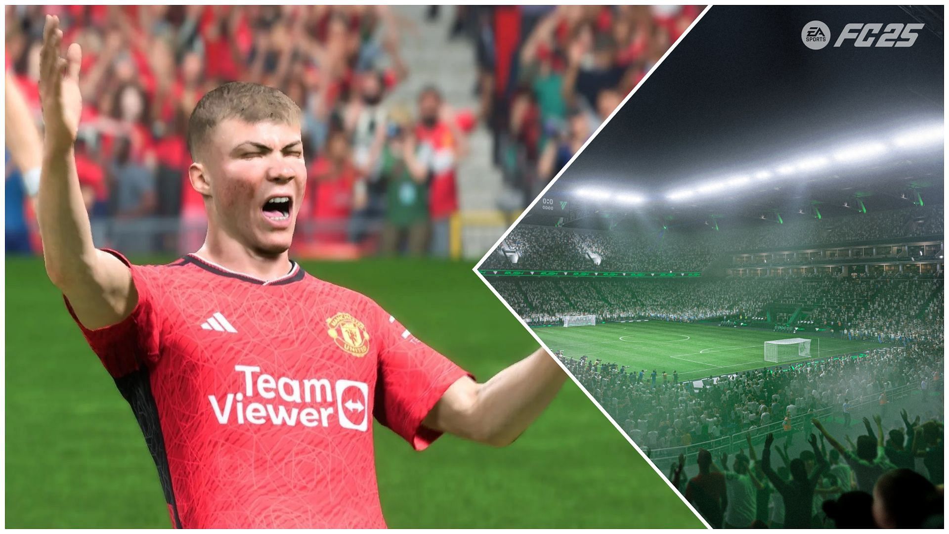 The expected EA FC 25 Manchester United card ratings are a mix of many highs and lows (Images via EA Sports)